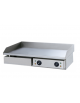 Griglia elettrica in acciaio inox, piastra cromata con piano di cottura liscio - mm  735x530x245h