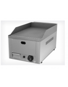 Griglia a gas in acciaio inox con piano di cottura rigato mm 325x480 - piastra in acciaio sabbiato - mm 330x590x300h