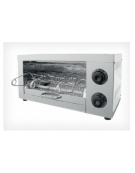 Tostapane in acciaio inox - con funzione timer - 3 resistenze al quarzo e 3 pinze incluse - mm 475x230x250h