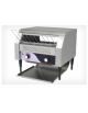Tostiera a nastro in acciaio inox - produzione oraria: 400/500 fette con cassetto raccogli briciole - mm 465x430x430h