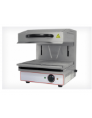 Salamandra mobile in acciaio inox con piano di cottura mm 445x325 - mm 450x450x530h