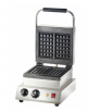 Macchina per waffel singola, piastra di cottura in alluminio antiaderente - mm 300x450x250h