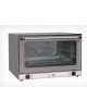 Forno a convenzione in acciaio inox ventilato - 2 ventilatori e 2 resistenze - Capacità 4 Teglie cm 60x40 ( incluse)