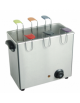 Cuociuova elettrico professionale in acciaio inox, da 6 uova - Capacità acqua min. 3 lt / max. 4 lt - mm 370x230x300h