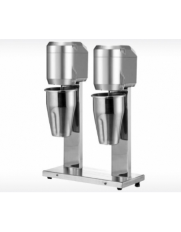 Frullino in acciaio inox doppio, capacità bicchiere: ml 500x2 - Tasto con 2 velocità - mm 330x160x490h