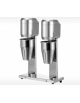 Frullino in acciaio inox doppio, capacità bicchiere: ml 500x2 - Tasto con 2 velocità - mm 330x160x490h