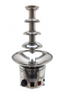 Fontana di cioccolato analogica / manuale in acciaio inox - capacità 5 kg di cioccolato - cm Ø33x60h