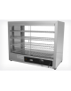 Vetrina calda da banco - telaio in acciaio inox - 4 ripiani estraibili e regolabili - mm 640x340x530h