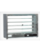Vetrina calda da banco - telaio in acciaio inox - 4 ripiani estraibili e regolabili - mm 865x335x620h