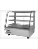 Vetrina calda da banco - 3 ripiani estraibili e regolabili - vetro scorrevole su un lato - capacità 120 Lt -  mm 678x568x670h