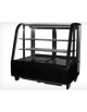 Vetrina refrigerata ventilata da banco - ripiani regolabili inox - vetro doppio - capacità 100 lt. - mm 682x450x760h