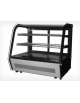 Vetrina refrigerata ventilata da banco - ripiani regolabili inox - vetro doppio - capacità 160 Lt. - mm 880x568x735h