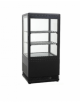 Vetrina refrigerata +2°C / +12°C - capacità 58 Lt. - 2 Ripiani regolabili -  pannello digitale - colore nero - mm 425x380x810h