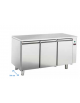 Tavolo GN 1/1 refrigerato remoto in acciaio inox 3 sportelli refrigerazione ventilata  - mm 1500x700x850h