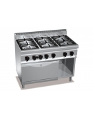 Cucina gas 6 fuochi ALTA POTENZA forno elettrico multifunzione - cm 120x70x85/90h