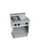 Cucina a gas 2 Fuochi con tuttapiastra a gas-VANO NEUTRO - CM. 80X71,4X90H