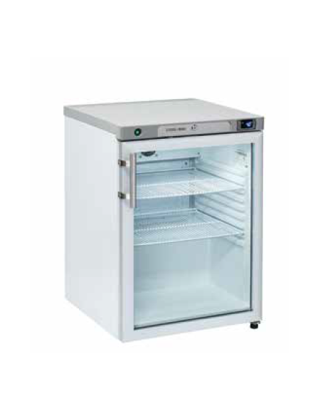 Frigorifero con porta in vetro, interno in abs - refrigerazione roll bond con ventola di assistenza - mm 598x623x838h