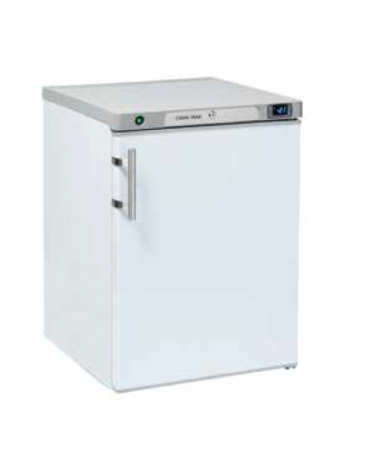 Armadio congelatore negativo bianco, statico, con interno in termoformato - 2 ripiani evaporatore fissi - cm 59,8x67,9x83,8h