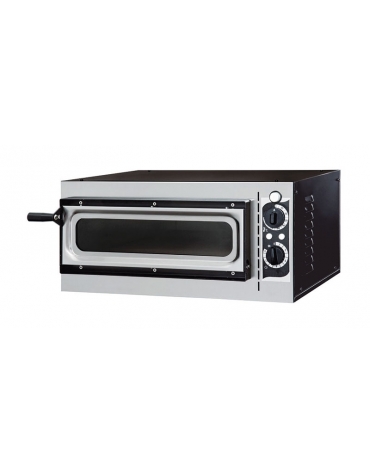 Forno elettrico per pizza Camera singola con vetro cm 41x36x9h