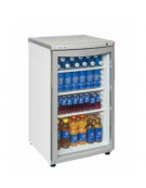Vetrina per bibite da banco con vetro curvo 1 porta - temp. +4 / +10° - litri netti 85 - mm 505x590x780