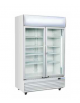 Vetrina bibite verticale doppia con ante a battente 970 Lt. - refrigerazione ventilata +1/+10°C - mm 1200x730x2035h