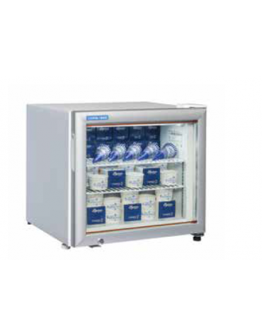 Congelatore porta a vetro 48Lt. - porta a vetro, autochiudente - refrigerazione statica - mm 570x535x530h