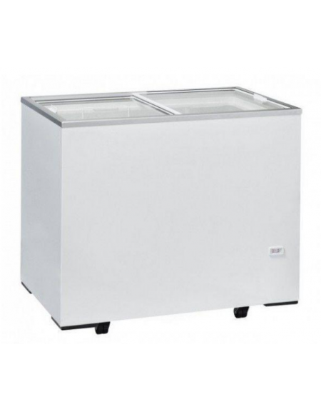 Congelatore a pozzetto con top in vetro scorrevole Rea 2 cesti Capacità 261 lt  - refrigerazione statica - mm 1015x635x890h