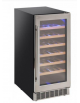 Vetrina refrigerata VENTILATA per vino Rea da incasso, capacità:34 bottiglie, temp: +5~+18 - cm 38x60.2x86.5h