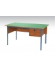 CATTEDRA 2 CASSETTI CON SERRATURA  - PANNELLO ANTERIORE E LATERALE - CM 140X70X76H