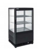 Vetrina espositiva colore nero - refrigerazione ventilata +2°+12°C - capacità 58 lt. - mm 428x386x810h