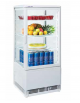 Vetrina espositiva colore bianco - refrigerazione ventilata - capacità 78 lt. - mm 428xP386x960h
