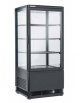 Vetrina espositiva colore nero - refrigerazione ventilata +2°+12°C- capacità 78 lt. - mm 428xP386x960h