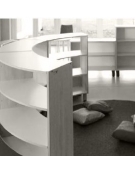 MOBILE CURVO A 45° PASSANTE - cm 110x41x70h - CONFORME AI CAM