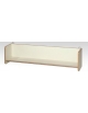 MENSOLA IN LEGNO NOBILITATO CON FIANCHI - CON BORDATURA IN ABS - CM 120X25X30H