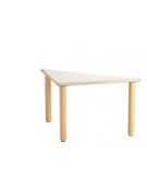 PIANO TAVOLO TRIANGOLARE LATTE IN LEGNO CM 94,5x128x2,6h - CONFORME AI CAM
