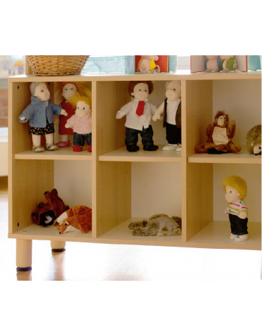 MOBILE CONTENITORE 3 CASELLE - cm 105x41x40h - CONFORME AI CAM