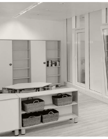 MOBILE CONTENITORE A GIORNO - cm 71x41x70h - CONFORME AI CAM