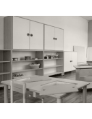 MOBILE CONTENITORE IN LEGNO AD ANTE COLORATE DA SOVRAPPORRE - CM 105x41x60h - CONFORME AI CAM