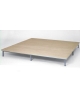 PEDANA PER CATTEDRA CON BORDATURA PERIMETRALE IN PVC - CM 150X150X16H - COLORE TESTA DI MORO