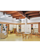 MOBILE CONTENITORE IN LEGNO AD ANTE COLORATE DA SOVRAPPORRE - CM 105x41x60h - CONFORME AI CAM