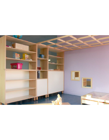 MOBILE CONTENITORE A GIORNO DA SOVRAPPORRE - cm 105x41x90h - CONFORME AI CAM