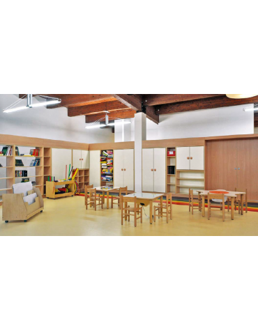 MOBILE CONTENITORE 2 VANI SENZA RIPIANI DA SOVRAPPORRE - cm 71x41x60h - CONFORME AI CAM