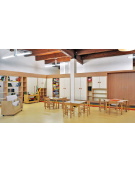 MOBILE CONTENITORE IN LEGNO 3 VANI SENZA RIPIANI - CM 105x41x100h - CONFORME AI CAM