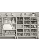 CASSETTO PLASTICA MEDIO - cm 32x38x15h - CONFORME AI CAM