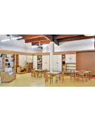 MOBILE COLONNA A GIORNO IN LEGNO CON 5 RIPIANI - cm 24,5x41x190h - A norma EN 16121:2013 e EN 16122:2013