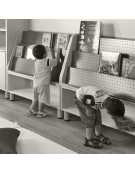 SOPRALZO ESPOSITORE LIBRI - cm 105x41x60h - CONFORME AI CAM