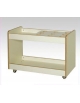 CARRELLO PORTACOLORI IN LEGNO MULTRISTRATO DI BETULLA - CM 80x40x60H