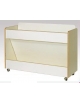CARRELLO PORTACARTONCINI IN MULTISTATO DI BETULLA CM 110X40X75H