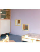 SPECCHIO A PARETE CM 60X60H PER SCUOLA - CONFORME AI CAM E ALLA NORMA EN 14072:2003