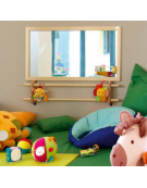 SPECCHIO A PARETE - CM 140x100 - PER SCUOLA - CONFORME ALLA NORMA EN 14072:2003